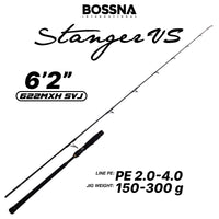 BOSSNA - STANGER VS BUTT JOINTED SPINNING/CASTING JIGGING ROD