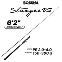 BOSSNA - STANGER VS BUTT JOINTED SPINNING/CASTING JIGGING ROD