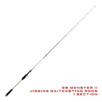 BOSSNA - BS MONSTER II 6ft JIGGING ROD - SOLID CARBON SPINNING/CASTING ROD
