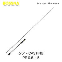 BOSSNA - NANO BLADE SLOW PITCH - SPINNING/CASTING - 1.5 SECTION JIGGING ROD - SPIRAL GUIDE JIGGING ROD SLOW JIGGING ROD