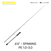 BOSSNA - NANO BLADE SLOW PITCH - SPINNING/CASTING - 1.5 SECTION JIGGING ROD - SPIRAL GUIDE JIGGING ROD SLOW JIGGING ROD