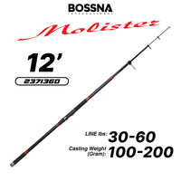 BOSSNA - MOLISTER 4/5 SECTION TELESCOPIC SURF ROD 12'/13‘/14'/15'/17'
