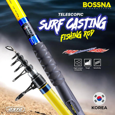 BOSSNA - AZURE TELESCOPIC SURF ROD 4 SECTION/5 SECTION ROD