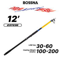 BOSSNA - AZURE TELESCOPIC SURF ROD 4 SECTION/5 SECTION ROD