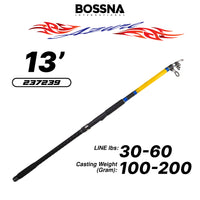 BOSSNA - AZURE TELESCOPIC SURF ROD 4 SECTION/5 SECTION ROD