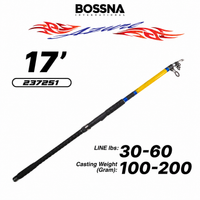 BOSSNA - AZURE TELESCOPIC SURF ROD 4 SECTION/5 SECTION ROD