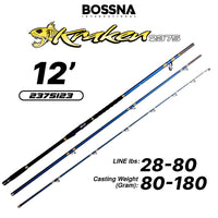 BOSSNA - BOSSNA KRAKEN HI-CABRON SURF CAST SPINNING ROD 3-SECTION LONG CAST SURF ROD
