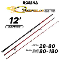 BOSSNA - BOSSNA CRONUS 3 SECTION LONG CAST SURF ROD SPINNING