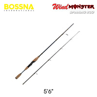 BOSSNA - WIND MASTER - SPINNING ROD - 2 SECTION LURE CASTING ROD