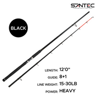 SANTEC - NESSY GRAPHITE 2 SECTION SPINNING FISHING ROD