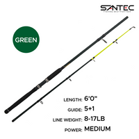 SANTEC - NESSY GRAPHITE 2 SECTION SPINNING FISHING ROD