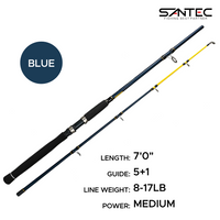 SANTEC - NESSY GRAPHITE 2 SECTION SPINNING FISHING ROD