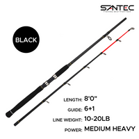 SANTEC - NESSY GRAPHITE 2 SECTION SPINNING FISHING ROD