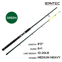 SANTEC - NESSY GRAPHITE 2 SECTION SPINNING FISHING ROD