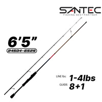 SANTEC - KAR 98K CARBON ROD - 2 SECTION ULTRA LIGHT GAME SPINNING ROD