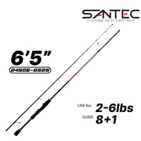 SANTEC - KAR 98K CARBON ROD - 2 SECTION ULTRA LIGHT GAME SPINNING ROD