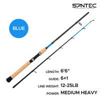 SANTEC - RIVER MONSTER-Z - GRAPHITE ROD - 2 SECTION BOTTOM FISHING SPINNING ROD