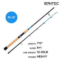 SANTEC - RIVER MONSTER-Z - GRAPHITE ROD - 2 SECTION BOTTOM FISHING SPINNING ROD