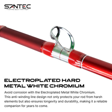 SANTEC - IMMORTAL ELECTRIC BOAT ROD - 3 SECTION - BOAT FISHING - ELECTRIC REEL ROD