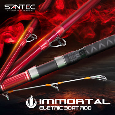 SANTEC - IMMORTAL ELECTRIC BOAT ROD - 3 SECTION - BOAT FISHING - ELECTRIC REEL ROD