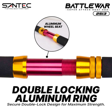 SANTEC - BATTLEWAR BOAT ROD 1.5 SECTION SPINNING ROD