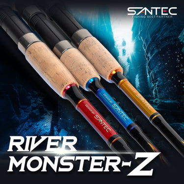 SANTEC - RIVER MONSTER-Z - GRAPHITE ROD - 2 SECTION BOTTOM FISHING SPINNING ROD