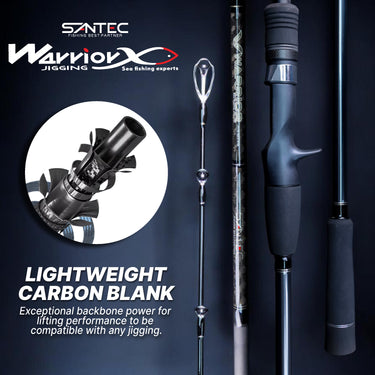 SANTEC - WARRIOR X - JIGGING ROD 1.5 SECTION SPINNING/CASTING LIGHT JIGGING GAME