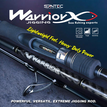 SANTEC - WARRIOR X - JIGGING ROD 1.5 SECTION SPINNING/CASTING LIGHT JIGGING GAME