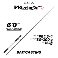 SANTEC - WARRIOR X - JIGGING ROD 1.5 SECTION SPINNING/CASTING LIGHT JIGGING GAME