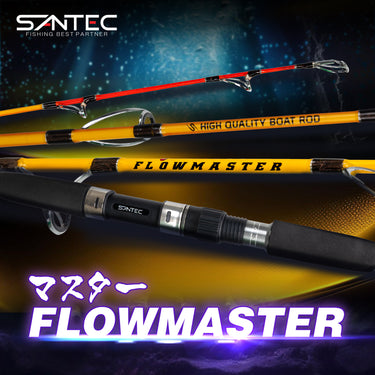 SANTEC - FLOWMASTER 1.5 SECTION BOAT ROD FISHING BOTTOM FISHING - ELECTRIC REEL ROD FISHING
