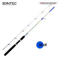 SANTEC - HORNYCORN TRANSPARENT 2 SECTION SPINNING SOLID ROD PRAWN ROD