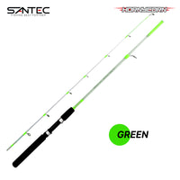 SANTEC - HORNYCORN TRANSPARENT 2 SECTION SPINNING SOLID ROD PRAWN ROD