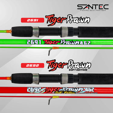 SANTEC - TIGER PRAWN SOLID ROD 2691& 2692 ROD UDANG PRAWN ROD