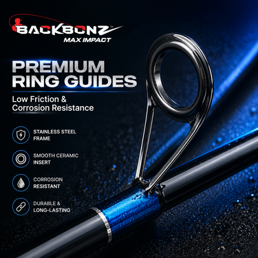 BACKBONZ - MAX IMPACT 2 SECTION SPINNING ROD