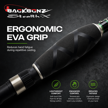 BACKBONZ - STEALTH-X 2 SECTION SPINNING ROD