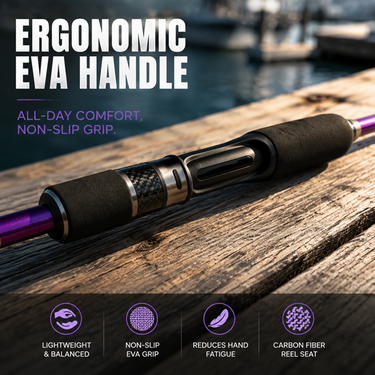BACKBONZ - PURPLE-X 2 SECTION SPINNING ROD