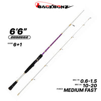 BACKBONZ - PURPLE-X 2 SECTION SPINNING ROD