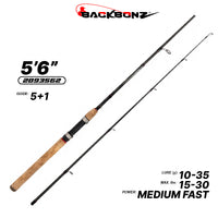 BACKBONZ - STRENGTH CORK HANDLE 2 SECTION SPINNING ROD