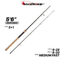 BACKBONZ - SASDINATA CARBON ROD 2 SECTION SPINNING ROD