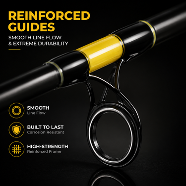 BACKBONZ - ELITE E-GLASS GRAPHITE 2 SECTION SPINNING ROD