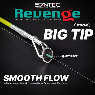 SANTEC - REVENGE 2 SECTION SOLID ROD SPINNING ROD