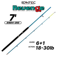 SANTEC - REVENGE 2 SECTION SOLID ROD SPINNING ROD