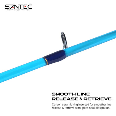 SANTEC - TRANSWAVE SOLID ROD 2 SECTION SPINNING ROD