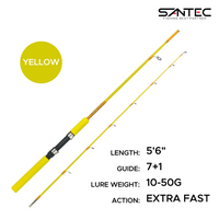 SANTEC - TRANSWAVE SOLID ROD 2 SECTION SPINNING ROD