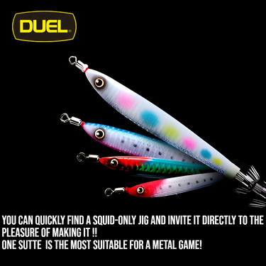 DUEL - EZ-SLIM METAL 18g A1653 SQUID JIG SQUID HOOK