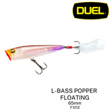 DUEL - L-BASS POPPER 65mm 6g FLOATING F1212 FISHING LURES TOPWATER