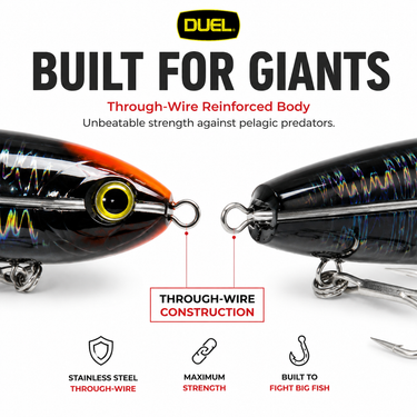 DUEL - HARDCORE BULLET DIVE 140mm/170mm 50g/72g - F1222/F1223 FLOATING FISHING LURES