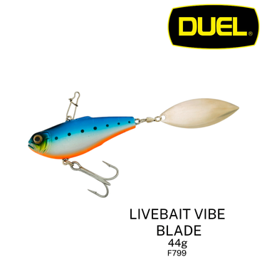 DUEL - LIVEBAIT VIBE BLADE 44g F799 SINKING LURE BASS FISHING LURES