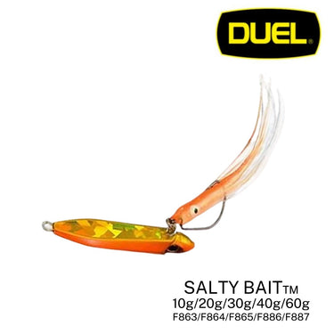 DUEL - SALTY BAIT - 10g/20g/30g/40g/60g CASTING JIG LIGHT JIGGING