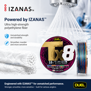 DUEL - Tx8 300M PREMIUM IZANAS PE BRAID LINE MADE IN JAPAN